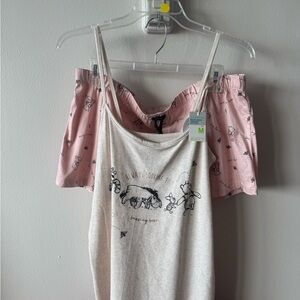 Pink and Cream Winnie the Pooh Pajama Set